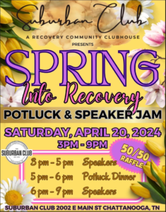 Spring into Recovery Potluck & Speaker Jam