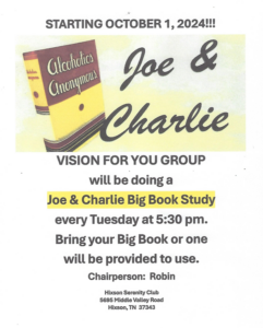 Joe & Charlie Big Book Study @ Hixson Serenity Club