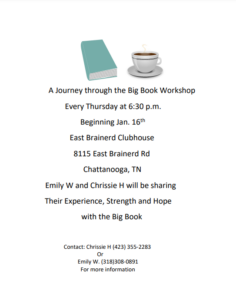 A Journey Through the Big Book Workshop @ East Brainerd Club