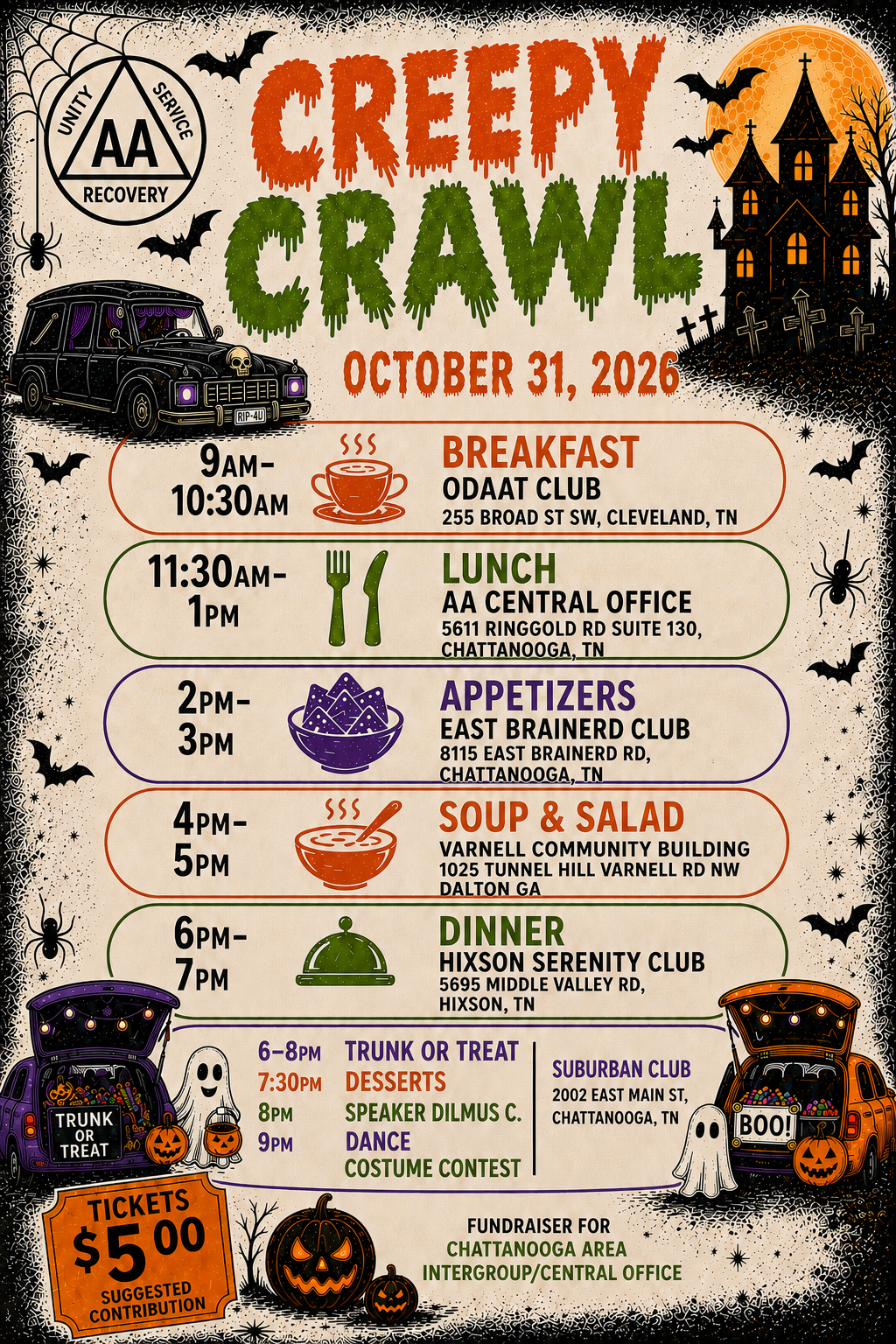 2026 Creepy Crawl flyer